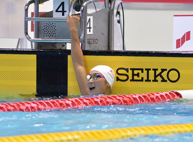 女子200ｍ自由形で、日本新記録を樹立した池江璃花子選手（ルネサンス亀戸）